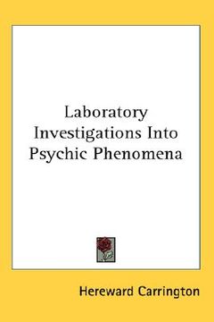 portada laboratory investigations into psychic phenomena (en Inglés)