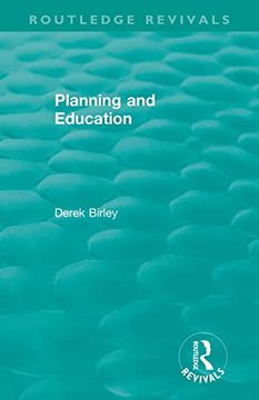 portada Routledge Revivals: Planning and Education (1972) (in English)