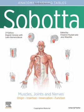 portada Sobotta Learning Tables of Muscles, Joints and Nerves, English 