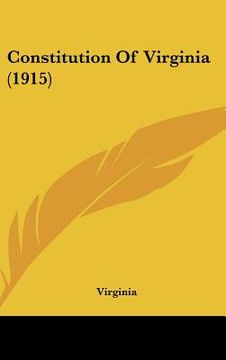 portada constitution of virginia (1915) (en Inglés)