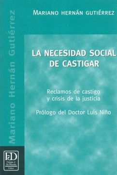 portada La Necesidad Social de Castigar (in Spanish)