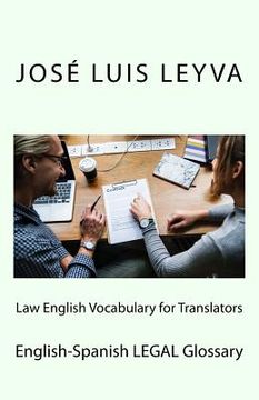 portada Law English Vocabulary for Translators: English-Spanish Legal Glossary (en Inglés)