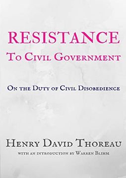 portada Resistance to Civil Government: On the Duty of Civil Disobedience (in English)