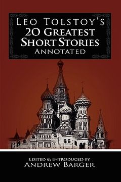 portada leo tolstoy's 20 greatest short stories annotated (en Inglés)