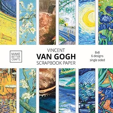portada Vincent van Gogh Scrapbook Paper: Van Gogh art 8x8 Designer Scrapbook Paper Ideas for Decorative Art, diy Projects, Homemade Crafts, Cool Artwork Decor Ideas (en Inglés)