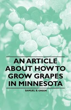 portada an article about how to grow grapes in minnesota (in English)