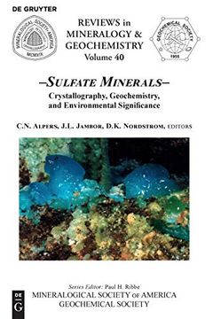 portada Sulfate Minerals: Crystallography, Geochemistry, and Environmental Significance (Reviews in Mineralogy & Geochemistry) (in English)