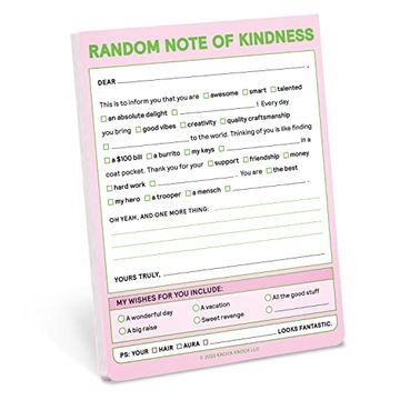 portada Knock Knock Random Note of Kindness Nifty Note (en Inglés)