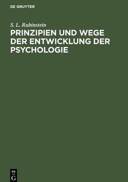 portada Prinzipien und Wege der Entwicklung der Psychologie (in German)