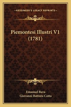 portada Piemontesi Illustri V1 (1781) (en Italiano)