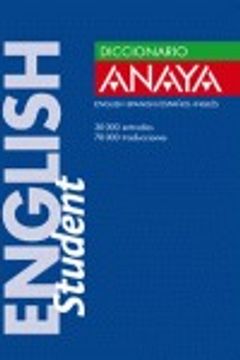 portada diccionario anaya english student/ anaya english student dictionary,espanol- ingles/ spanish - english