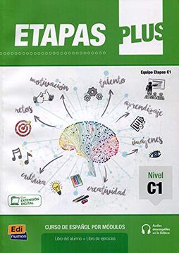 portada Etapas Plus c1: Student and Exercises Book With Free Coded Access to the Eleteca: Curso de Espanol por Modulos: Libro del Alumno + Ejercicios