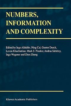 portada numbers, information and complexity (in English)