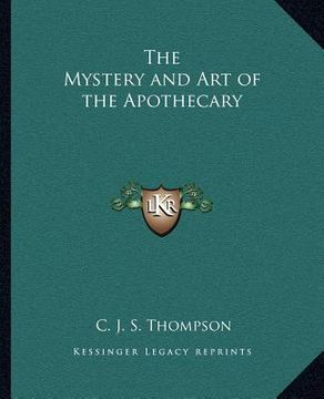 portada the mystery and art of the apothecary