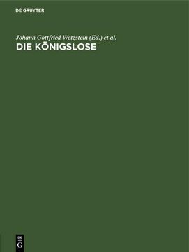 portada Die Königslose (en Alemán)