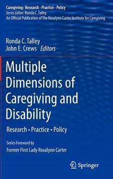 portada multiple dimensions of caregiving and disability: research, practice, policy (in English)