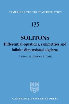portada Solitons Hardback: Differential Equations, Symmetries and Infinite Dimensional Algebras (Cambridge Tracts in Mathematics) (in English)
