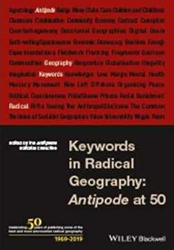 portada Keywords in Radical Geography: Antipode at 50 (Antipode Book Series) (en Inglés)