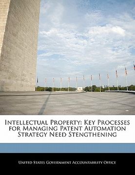 portada intellectual property: key processes for managing patent automation strategy need stengthening (en Inglés)
