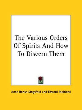 portada the various orders of spirits and how to discern them (en Inglés)