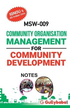 portada MSW-009 Community Organisation Management for Community Development (in English)