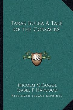 portada taras bulba a tale of the cossacks (en Inglés)