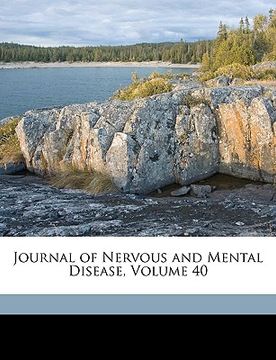 portada journal of nervous and mental disease, volume 40 (in English)