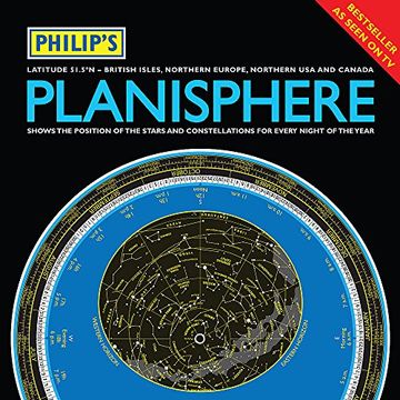 portada Philip's Planisphere (Latitude 51.5 North): For use in Britain and Ireland, Northern Europe, Northern USA and Canada (Hardback) (in English)