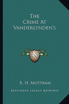 portada the crime at vanderlynden's (en Inglés)