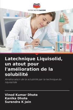 portada Latechnique Liquisolid, un atout pour l'amélioration de la solubilité (en Francés)