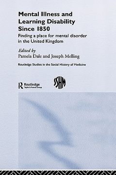 portada mental illness and learning disability since 1850: finding a place for mental disorder in the united kingdom (in English)