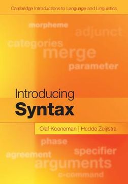 portada Introducing Syntax (Cambridge Introductions to Language and Linguistics) 