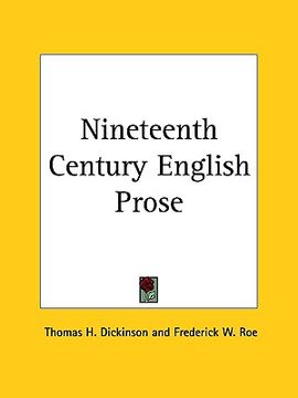 portada nineteenth century english prose (en Inglés)