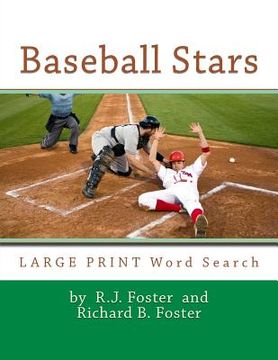 portada Baseball Stars: Large Print Word Search (en Inglés)
