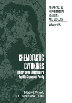 portada Chemotactic Cytokines: Biology of the Inflammatory Peptide Supergene Family (en Inglés)