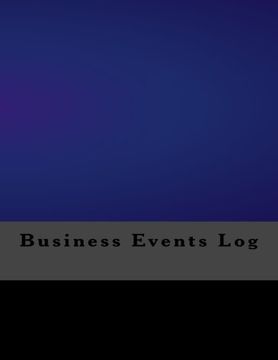 portada Business Events Log: Volume 3 (Business Logs)