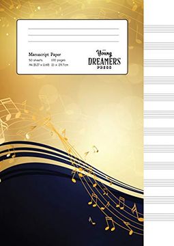 portada Manuscript Paper: Yellow Notes | a4 Blank Sheet Music Not: 1 (Music Gifts & Composition Books)