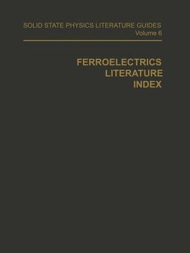 portada Ferroelectrics Literature Index (en Inglés)