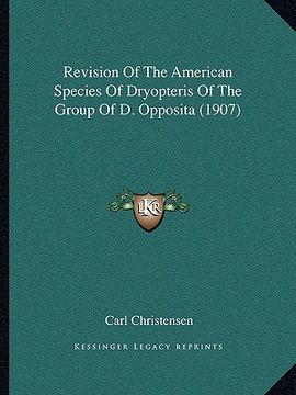 portada revision of the american species of dryopteris of the group of d. opposita (1907)