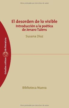 portada El Desorden de lo Visible: Introducción a la Poética de Jenaro Talens
