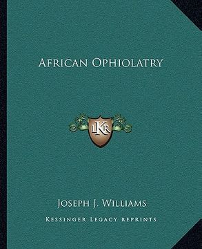 portada african ophiolatry (en Inglés)