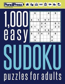 portada 1000 easy Sudoku puzzles book for adults: Puzzle book for adults easy 1,000+ by (en Inglés)