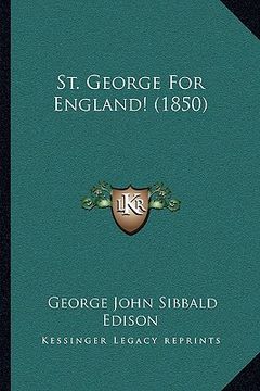 portada st. george for england! (1850) (en Inglés)