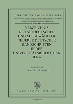 portada Verzeichnis Altdeutscher Handschriften: Universitaetsbibliothek Jena vol 2 (Deutsche Texte des Mittelalters) (en Alemán)