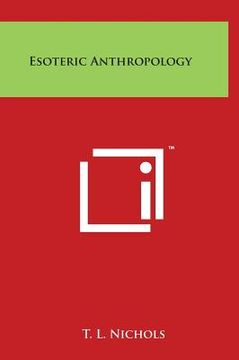 portada Esoteric Anthropology (en Inglés)