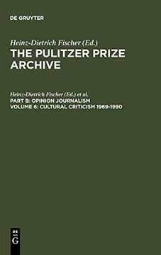 portada Cultural Criticism 1969-1990 (Pulitzer Prize Archive Part b) (in English)