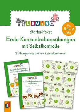 portada Starter-Paket - Erste Konzentrationsübungen mit Selbstkontrolle: 2 Übungshefte und ein Kontrollkartenset (Leviso) (en Alemán)
