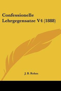 portada Confessionelle Lehrgegensatze V4 (1888) (in German)