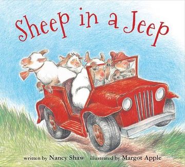 portada Sheep In A Jeep (board Book) (en Inglés)