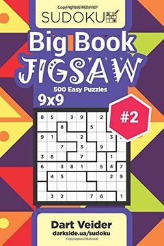 portada Big Book Sudoku Jigsaw - 500 Easy Puzzles 9x9 (Volume 2) (Big Book Jigsaw) (en Inglés)
